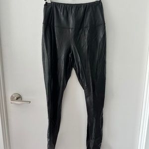 Super Soft Japanese Vegan Faux Leather Aritzia Tights size S